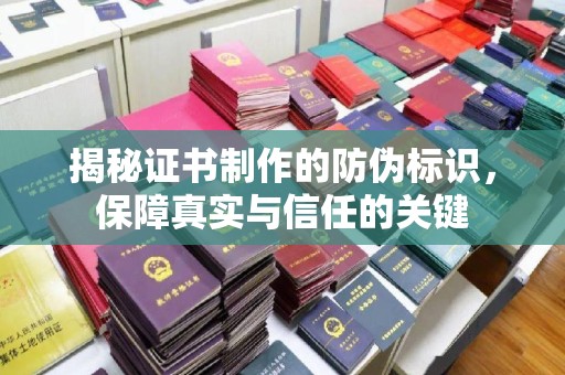 拜城揭秘证书制作的防伪标识，保障真实与信任的关键