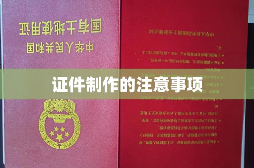 拜城证件制作的注意事项